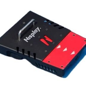 Nisplay Portable Tennis Ball Machine (26lbs) - Dual Motor for TopSpin and Backspin, 80+ Balls, Max 68MPH, 4+ Hours Play with External Lithium Battery (Oscillator)