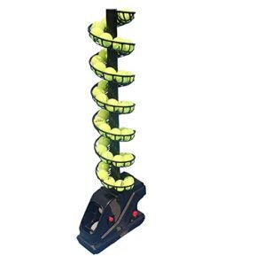 Anbt Tennis Machine Tennis Serving Machine Lightweight Tennis Toss Machine Plug in/Battery 50 Balls with Handle Throwing Angle/Frequency/Distance...