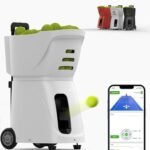 MAHWER Automatic Tennis Ball Launcher with Adjustable Speed and Position, Can Hold Up to 100 Balls, Suitable for Beginners Player Training...