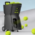 MAHWER Tennis Ball Machine 100+ Ball Capacity, 4-6 Hour Battery with External Power, Intelligent Remote Control, Perfect for Beginners,...
