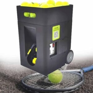 MAHWER Tennis Ball Machine, Portable Automatic Tennis Ball Launcher