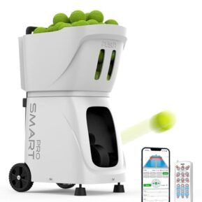 PT-Smart Pro Tennis Ball Machine, Internal Oscillation, Centered Ball Ejection, Portable Tennis Training Equipment with App & Remote Control for...