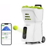 PT-Smart Tennis Ball Machine – 100+ Ball Capacity, 4-6 Hour Battery with External Power, Intelligent Remote Control, Automatic Feeding, Perfect for...