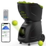 PUSUN Tennis Ball Machine, PT-9001 Tennis Ball Machine for Practice, Holds150+Balls at Once, Intelligent Equipment Support App&Remote Control...