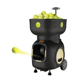 Siboasi Tennis Ball Machine Large Capacity Battery Remote Control Special seat High Speed, Stable and Ball Protecting (SS-T3)