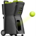 Automatic Tennis Ball Machine – APP Intelligent Control, 100 Ball Capacity, Multi-Mode Training Launcher (Black)