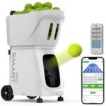 Tennis Ball Machine PT Smart PRO | Professional Tennis Training Equipment with Remote Control | Portable Ball Feeder with Oscillation & Variable...