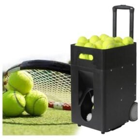Tennis Ball Machine,Tennis Training Equipment, Automatic Portable Tennis Ball Launcher/Thrower, Adjustable Launching Angle, Speed, Rotation...