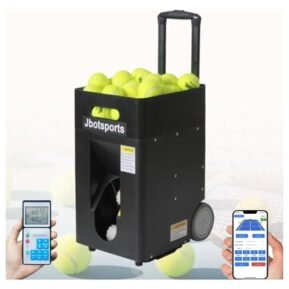 Tennis Ball Machine,Tennis Training Equipment, Practice Launcher for 50 Balls Tennis Training, Adjustable Throwing Angle, Speed, Rotation...