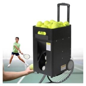 Tennis Ball Machine,Tennis Training Equipment, Tennis Ball Launcher for Tennis Practice, Smart Tennis Trainer for Solo Training, Adjustable Angle,...